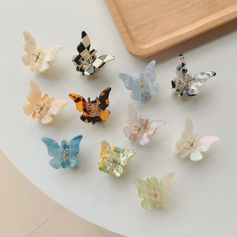 Super Fairy Romantic Butterfly Clip French Acetic Acid Small Hair Claw