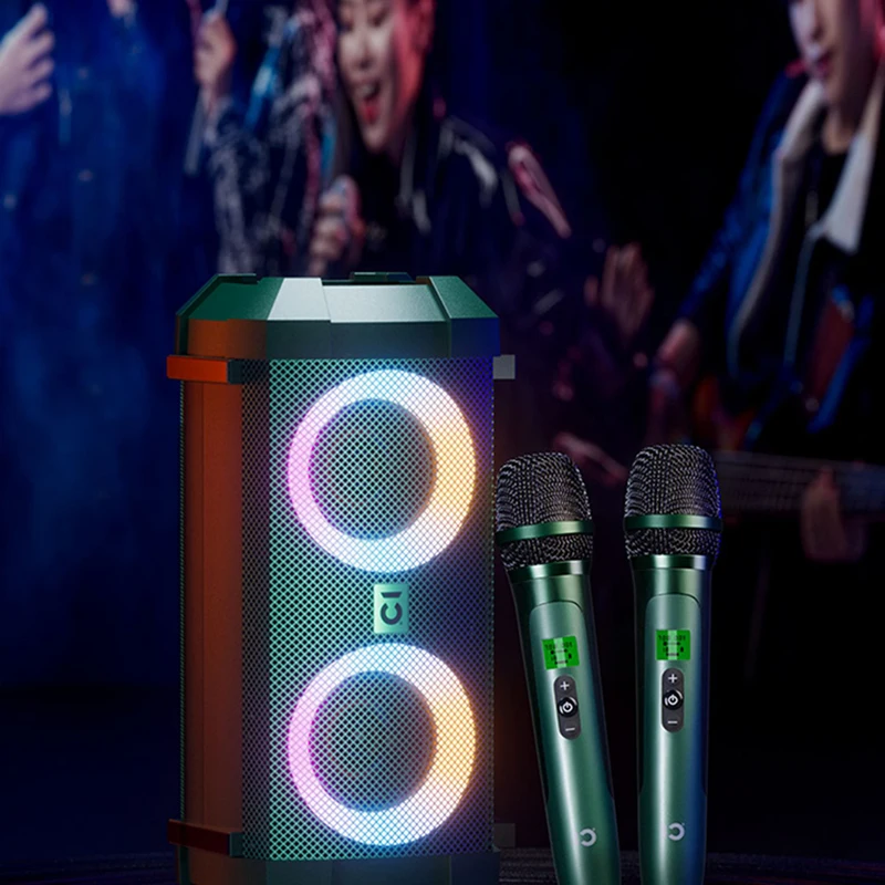 Новый дизайн открытый портативный 2 0 Dj 12 дюймов сабвуфер Bluetooth караоке коробка для вечеринок динамик с