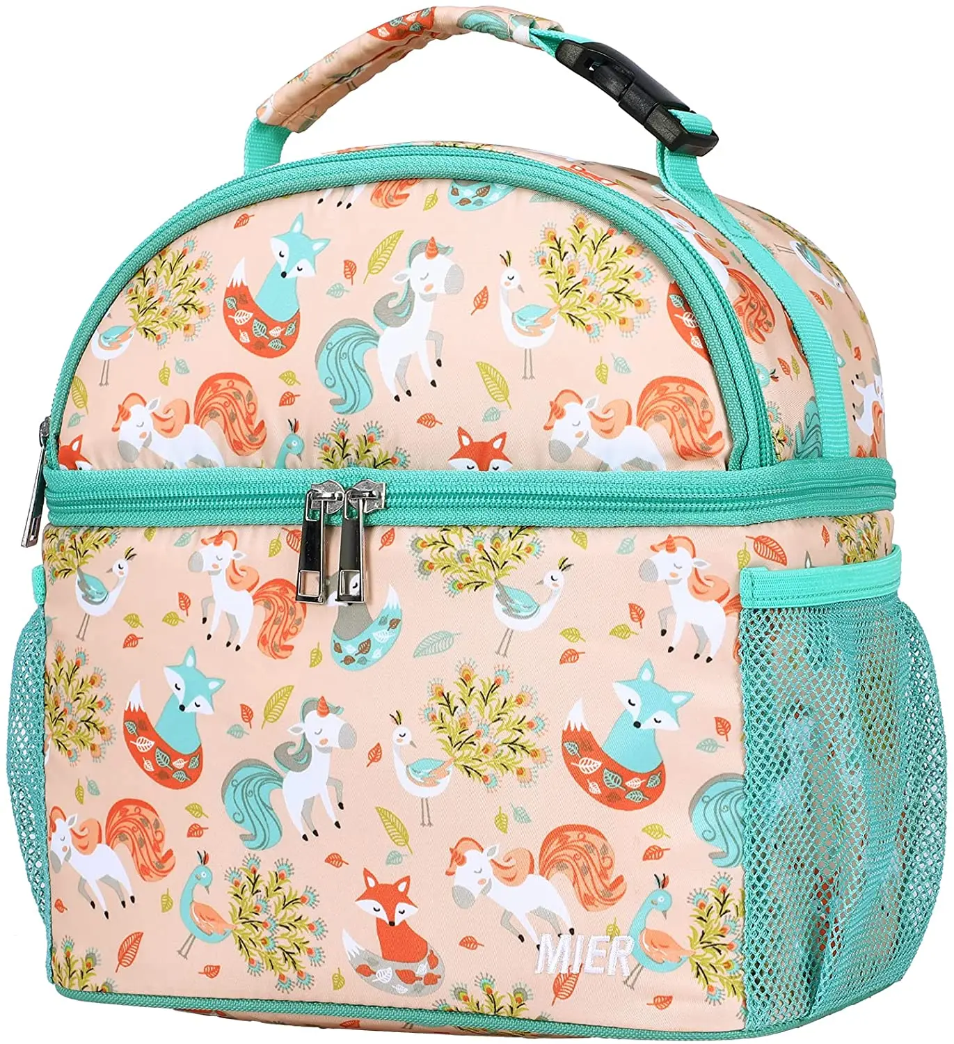 Kids Cartoon Unicorn Lunch box Insulated Soft Bag Mini Cooler Back to School Thermal Meal Tote Kit for Girls and Boys