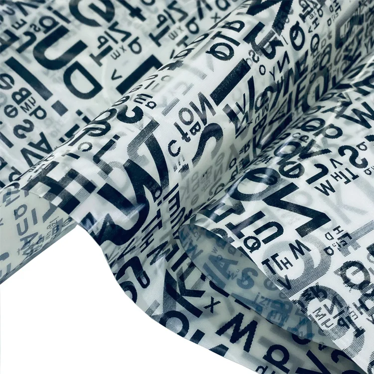 Color grating film TPU film 3D letter style for making bags and shoes