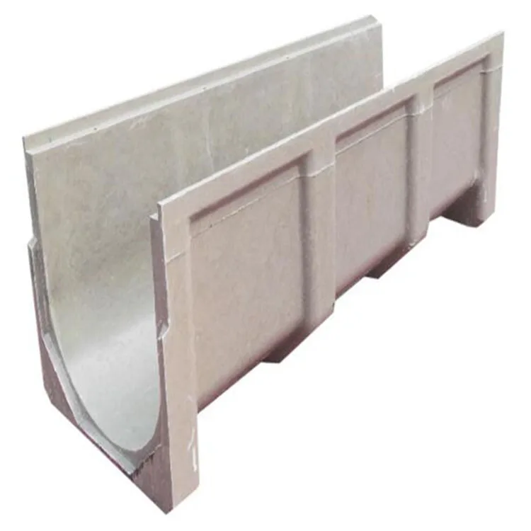 High Quality Resin Concrete U Shape Drainage Channel for Ditch SMC Rainwater Drain Gutter HDPE Stormwater Trench
