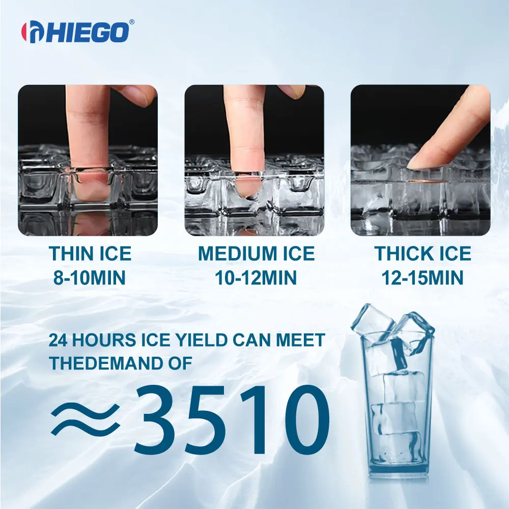 250kg/24h Automatic Ice Cube Making Machine Commercial Tube Ice Making Machine For Food Beverage Shops