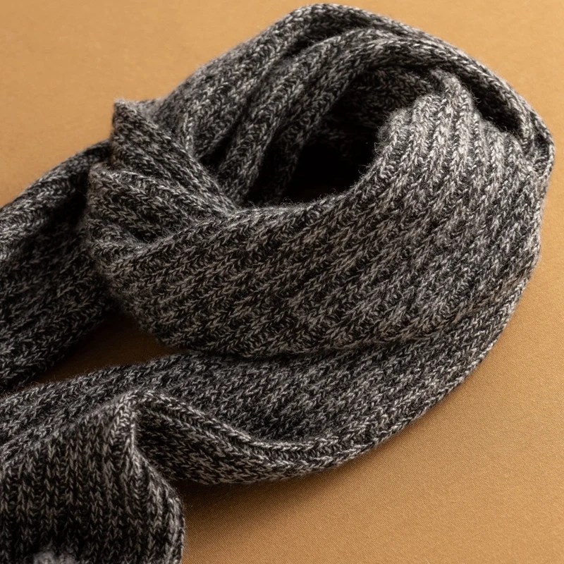 MENCA Wholesale 100% Cashmere Knit Scarves For Women Winter Keep Warm 165cm*35cm Long Pure Pashmina Scarf