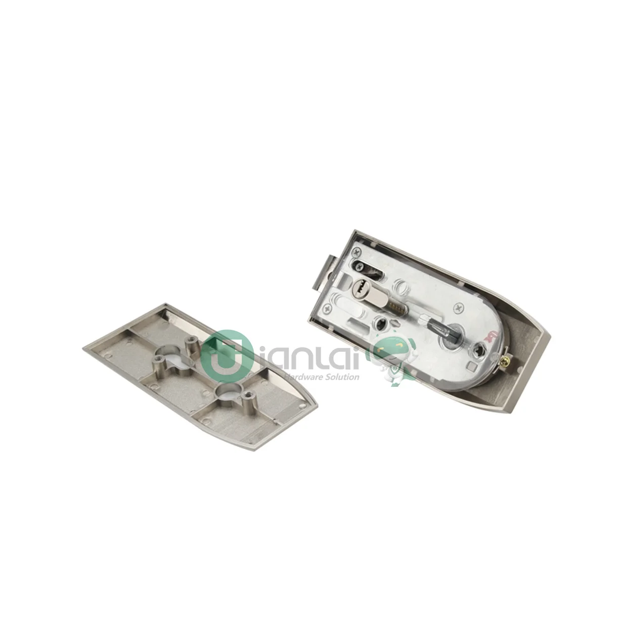 China Manufacturer Stainless Steel Lock Entrance Safe Frameless Glass Door Lock Zinc Alloy Door Hardware Locks With Handle