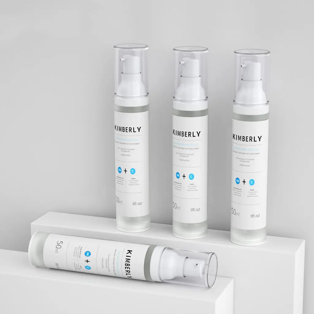 Wholesale eco friendly skin care plastic pump cream cosmetic airless lotion PP bottle 20 30 50ml