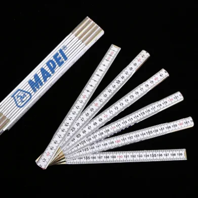 2022 New Custom 1M/2M/3M Folding Ruler Logo Printed Wooden Folding Ruler