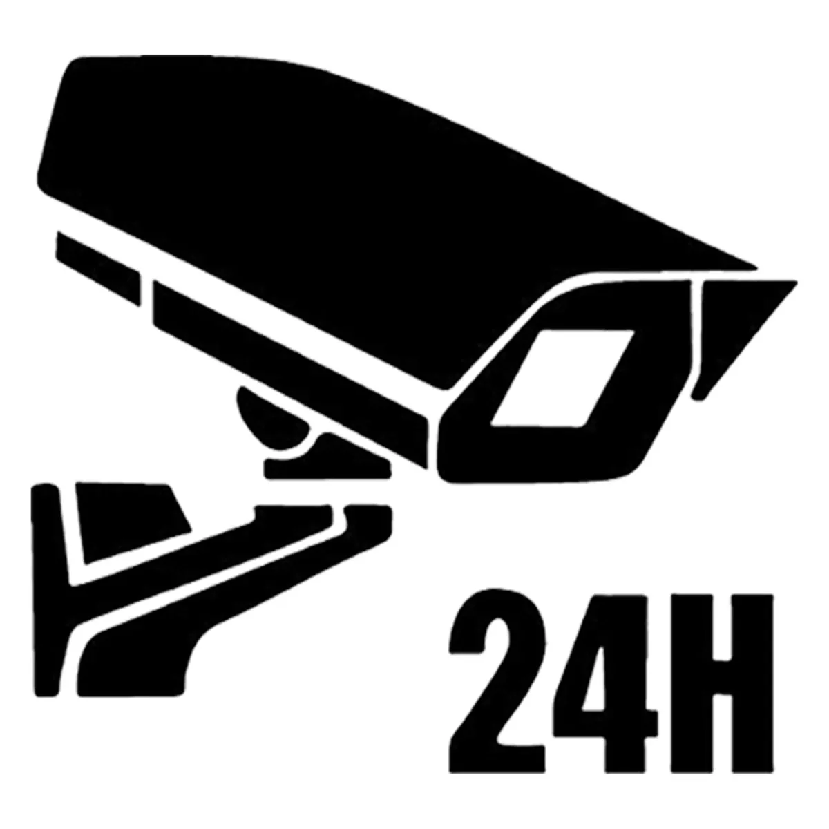 24 Hours Monitoring Car Laser Sticker Vinyl Decal Car Truck Bumper Window Laptop Sticker Decor Gift Die Cut Decals Window Glass