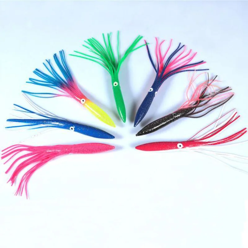 30cm 39g fishing tackle lures squid skirts octopus trolling fishing soft baits lure