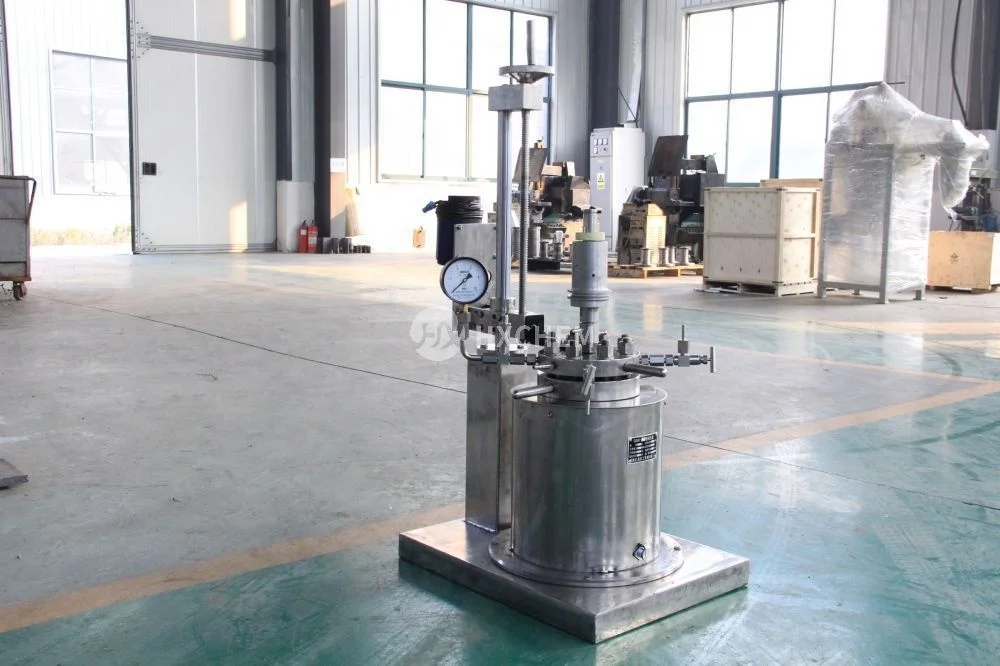 Cover lid liting and vessel body fixed lab stainless steel high pressure reactors