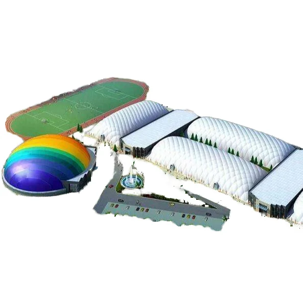 Настраиваемая воздушная Опора купольная ПВХ мембранная структура здания современный промышленный дизайн спортивная площадка для отелей на открытом воздухе PVDF мембрана