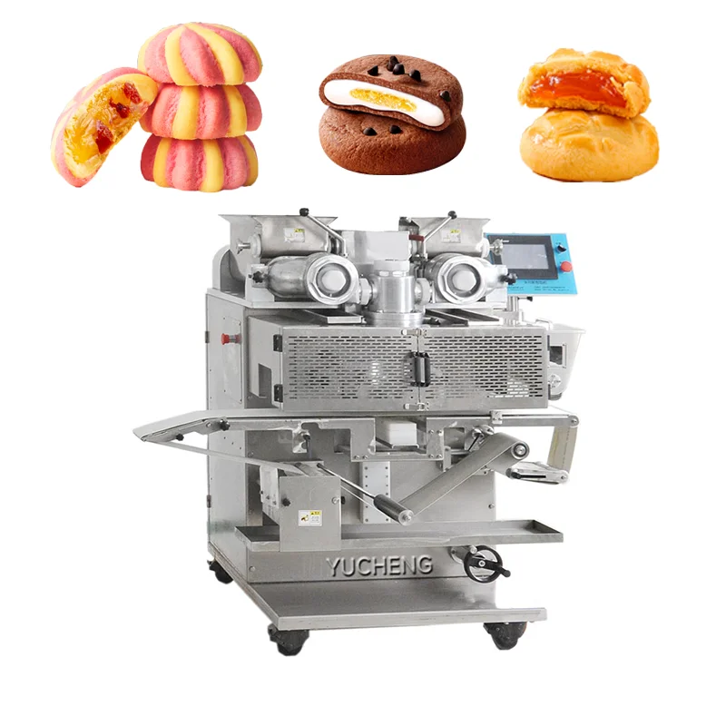 Multifunctional Factory Use Snack Bakery Chocolate Cheese Butter Filling Cookie Extrude Encrusting Machine