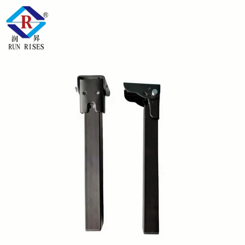 G16 Decorative Durable Stand Black Metal Folding Table Legs Furniture Leg Protect Furniture for Table Iron