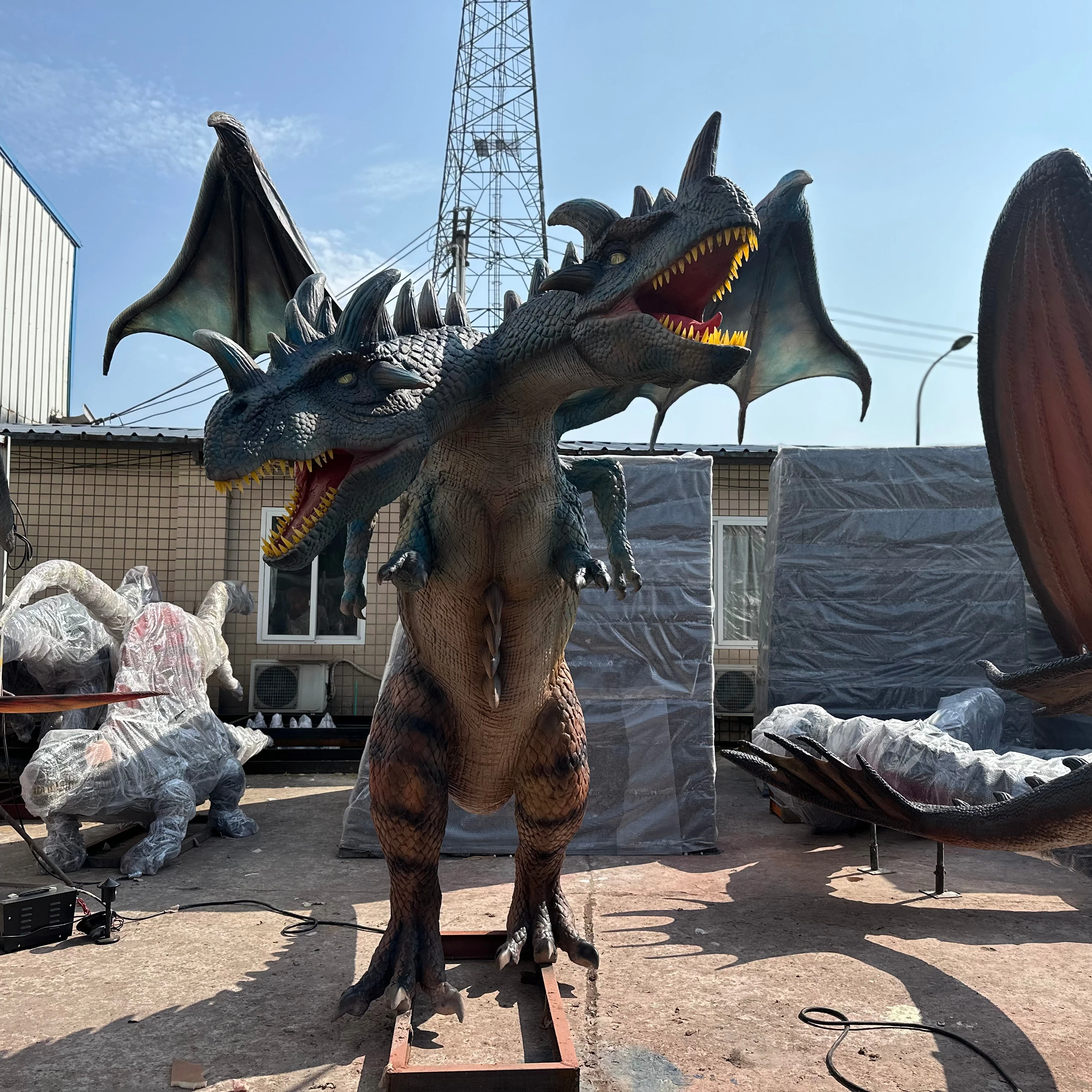 Dino523 Theme Park Robotic Mechanical Moving simulation Large Dragon Model for Sale