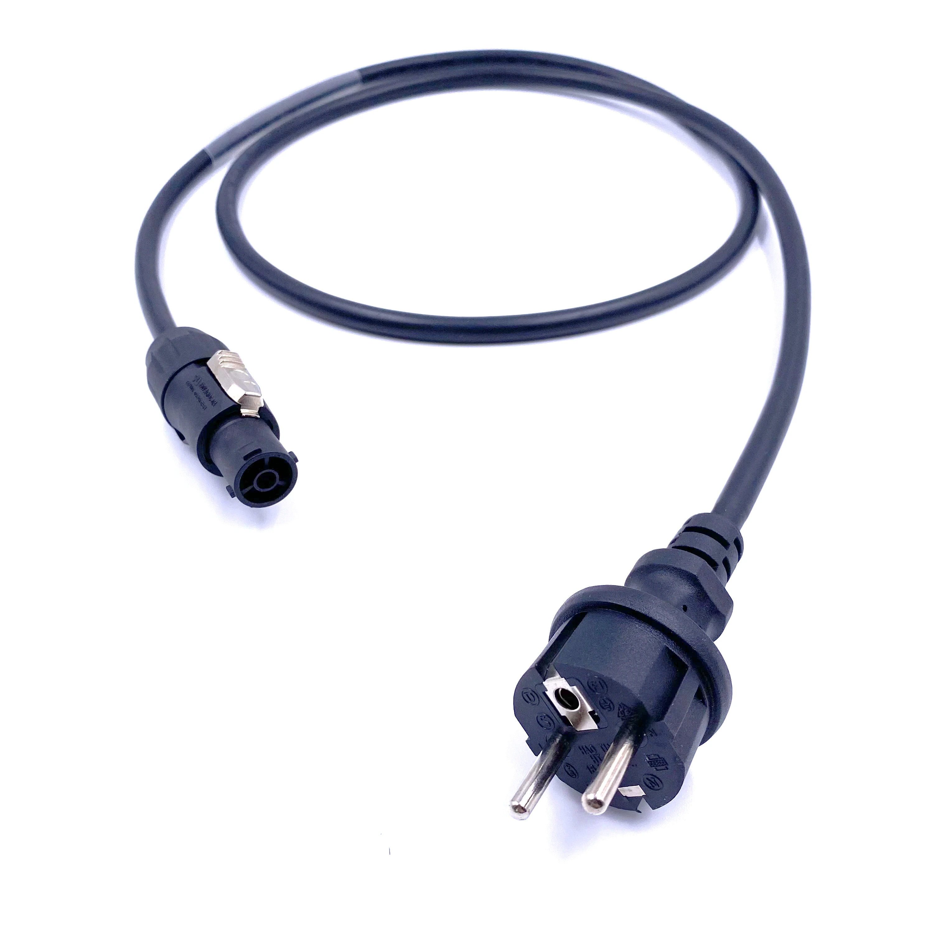 European Plug to powerCON True1 Plug with 3*2.5mm^2 Rubber/PVC Cable Stage Light Cable Series