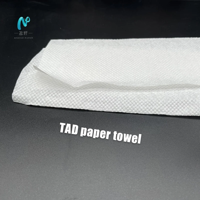 Mingxuan paper napkins manufactures hot sales Custom Multifold TAD Towel 1ply  150 sheets paper towel roll tissue