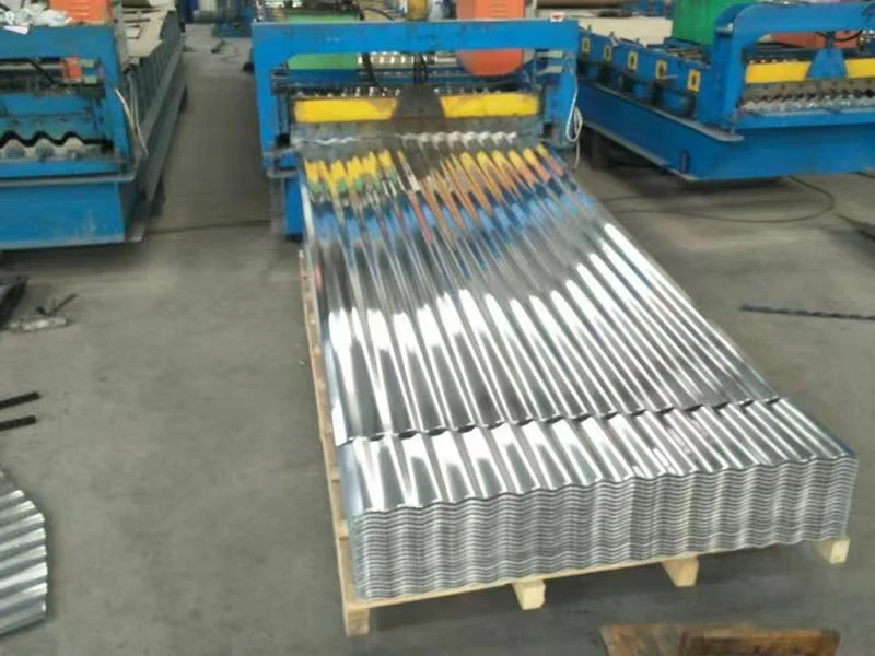 Galvanized Steel Corrugated Roofing Sheet 22 Gauge 0.3mm Dx51d Z100 Z275 Z120 Z80 Galvanized Corrugated Plate