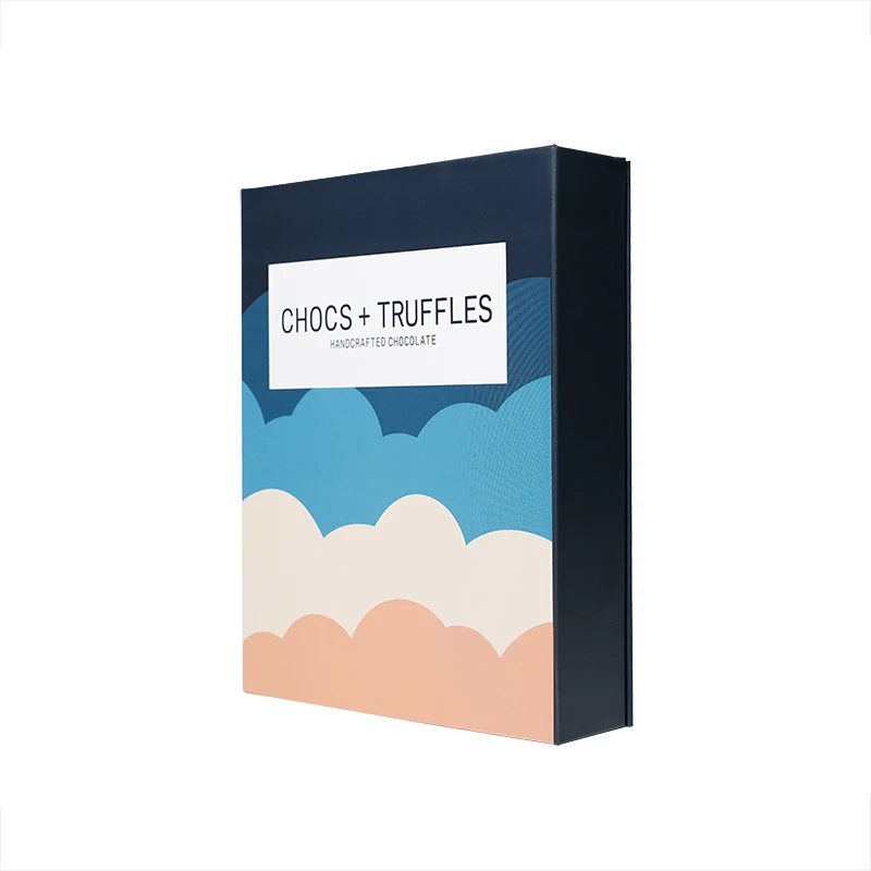 High-quality Custom Logo Printed Luxury Cardboard Paper Gift Wrapping Candy Dessert Sweet Truffle Chocolate Box Packaging