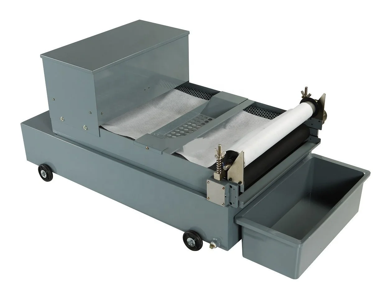 Paper band gravity filter for grinding machine