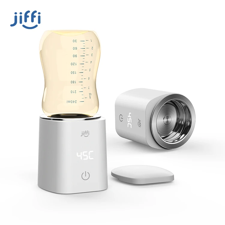 Jiffi Portable Outdoor Travel Electric Smart Wireless Hot Water Baby Food Fast Feeding Bottle Warmer For Milk
