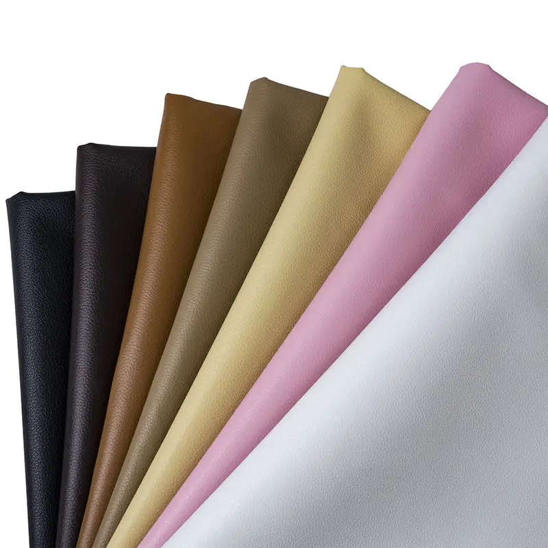 Professional leather supply 0.8mm PVC faux leather DE90 grain PVC vinyl leather for sofa car seats