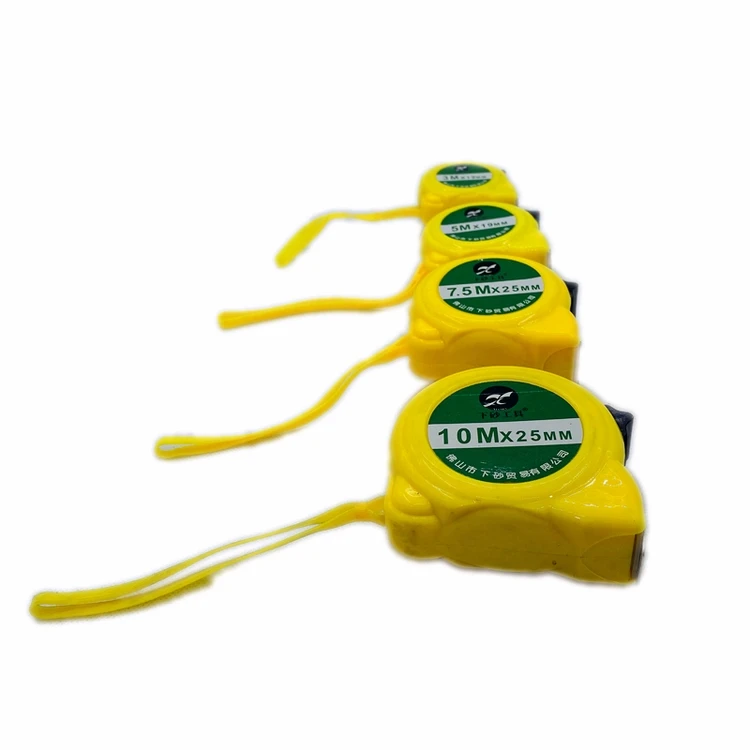 Good price of Soft Surface Wear Resistant Ruler Belt Retractable Yellow Color Tape Measure