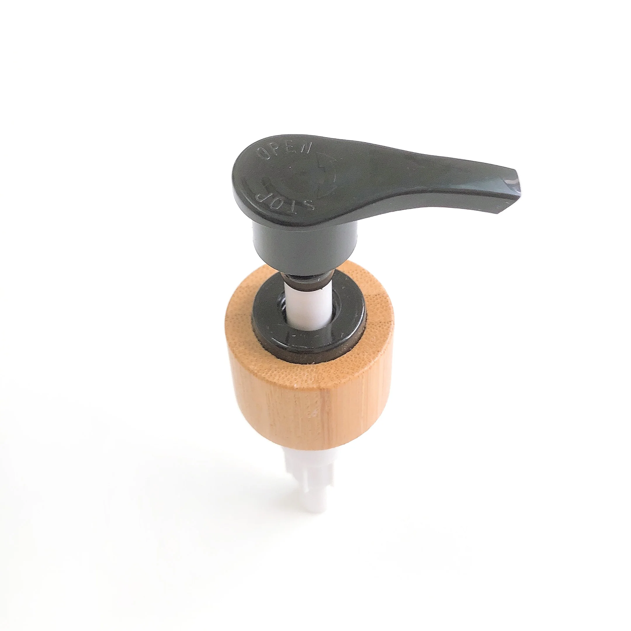 28/410 24/410 24mm 28 bamboo pump housing lotion pump for cosmetic shampoo bottle