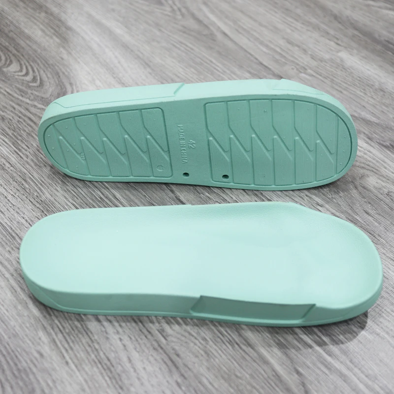 custom shoes sole pu slippes outsole custom design,  Environmental friendly PVC cheap ladies and men slides outsole