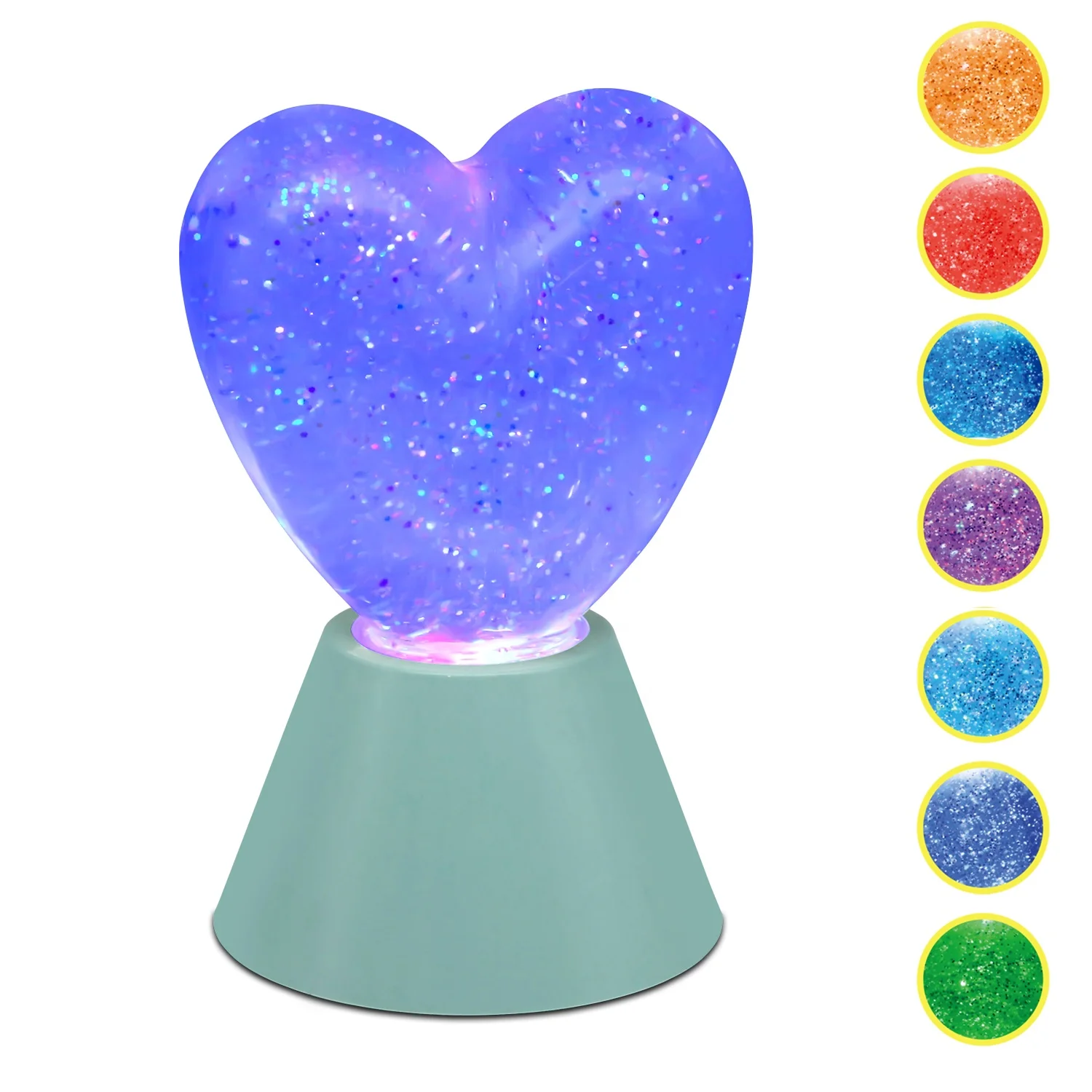 TIANHUA 3D Heart Shape LED Night Light For Room Decoration LED Modern Decorative Indoor Desk Lamp