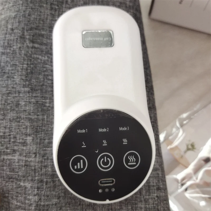 Cordless air compression calf massager with heat hot compress help Blood Circulation Electric Leg Calves Foot care Massage