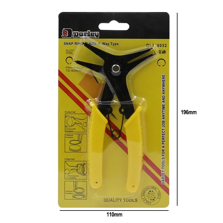 2 in 1 external and internal circlip pliers dual use retaining ring pliers for install and removal snap rings