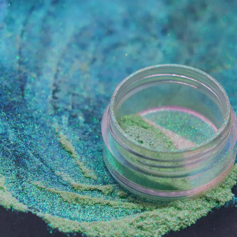 Hot selling Iridescent pigments Loose eyeshadow glitter Cosmetic grade candy aurora rainbow powder