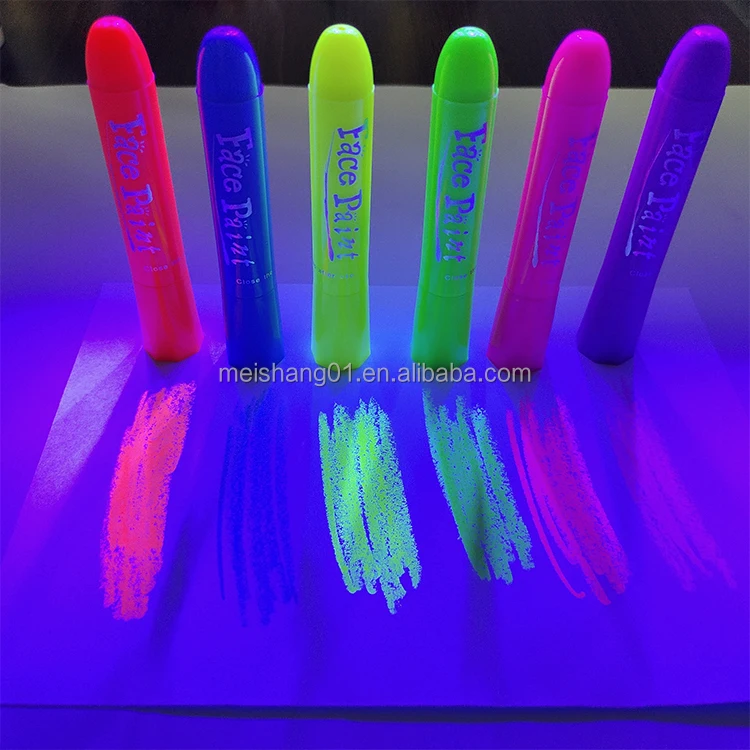 Non-Toxic Water-Based Glow in the Dark Face Paint Stick Party Body Art Marker Pen Paint Palette