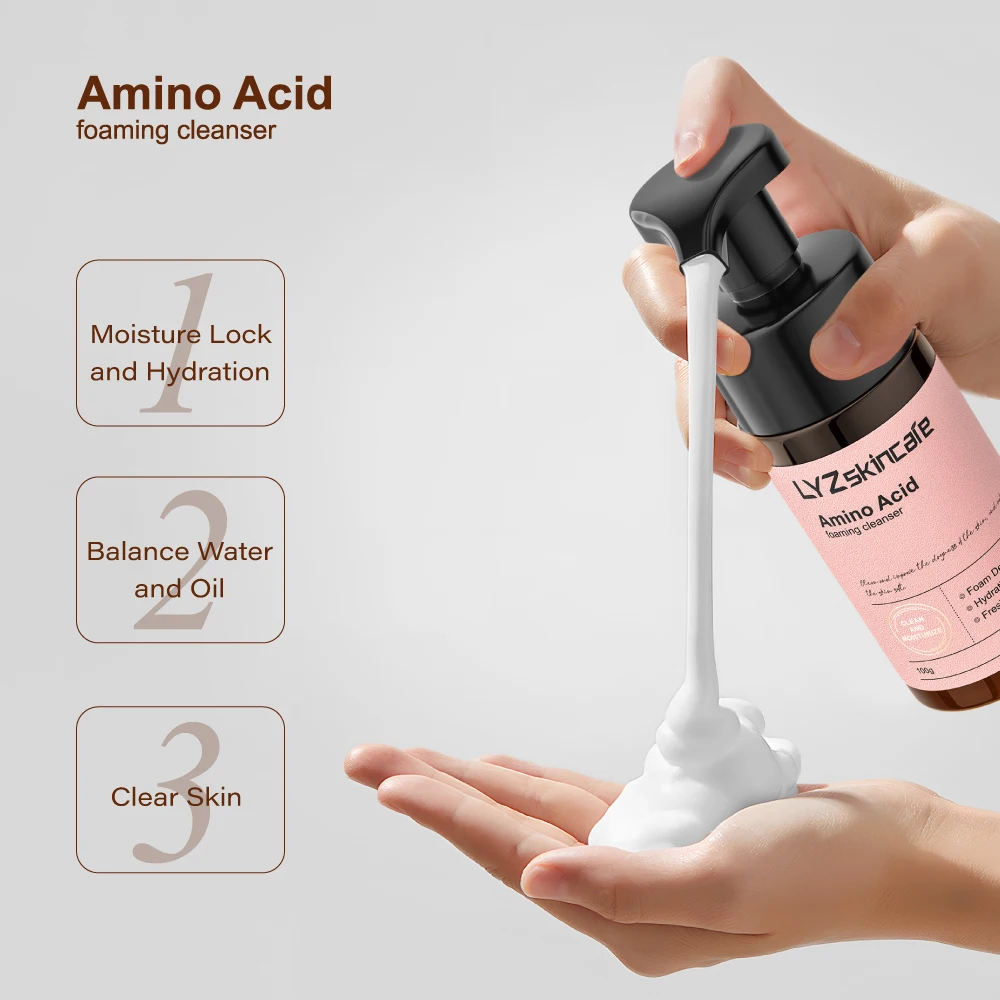 Niacinamide Foam Cleanser Whitening Acne Cosmetic Skin Care Beauty Oil Control Foaming Face Wash Amino Acid Facial Cleanser