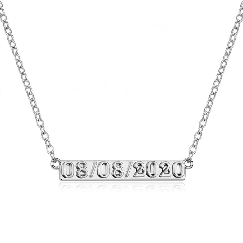 Customize Special Date Day Month Year Necklace for Baby Birthday