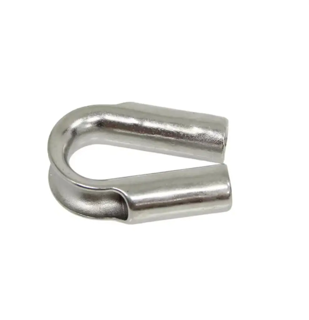 JRSGS Customized High Quality Marine Fittings 304/316 Stainless Steel Wire Rope Tube Thimbles