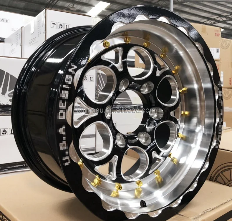 16x8.5 Inch PCD 6x139.7 ET 0 4x4  Millings Rivets Alloy Wheels Rims