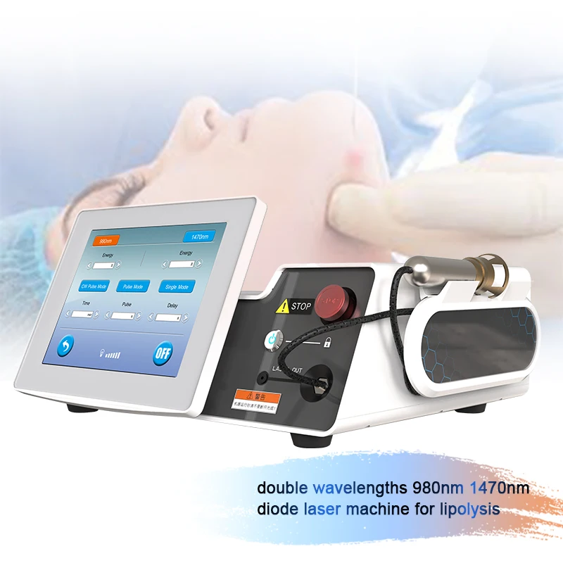 2024 Professional 300um 400um 600um skin tightening facial lifting 1470nm Laser Liposuction clinic use device