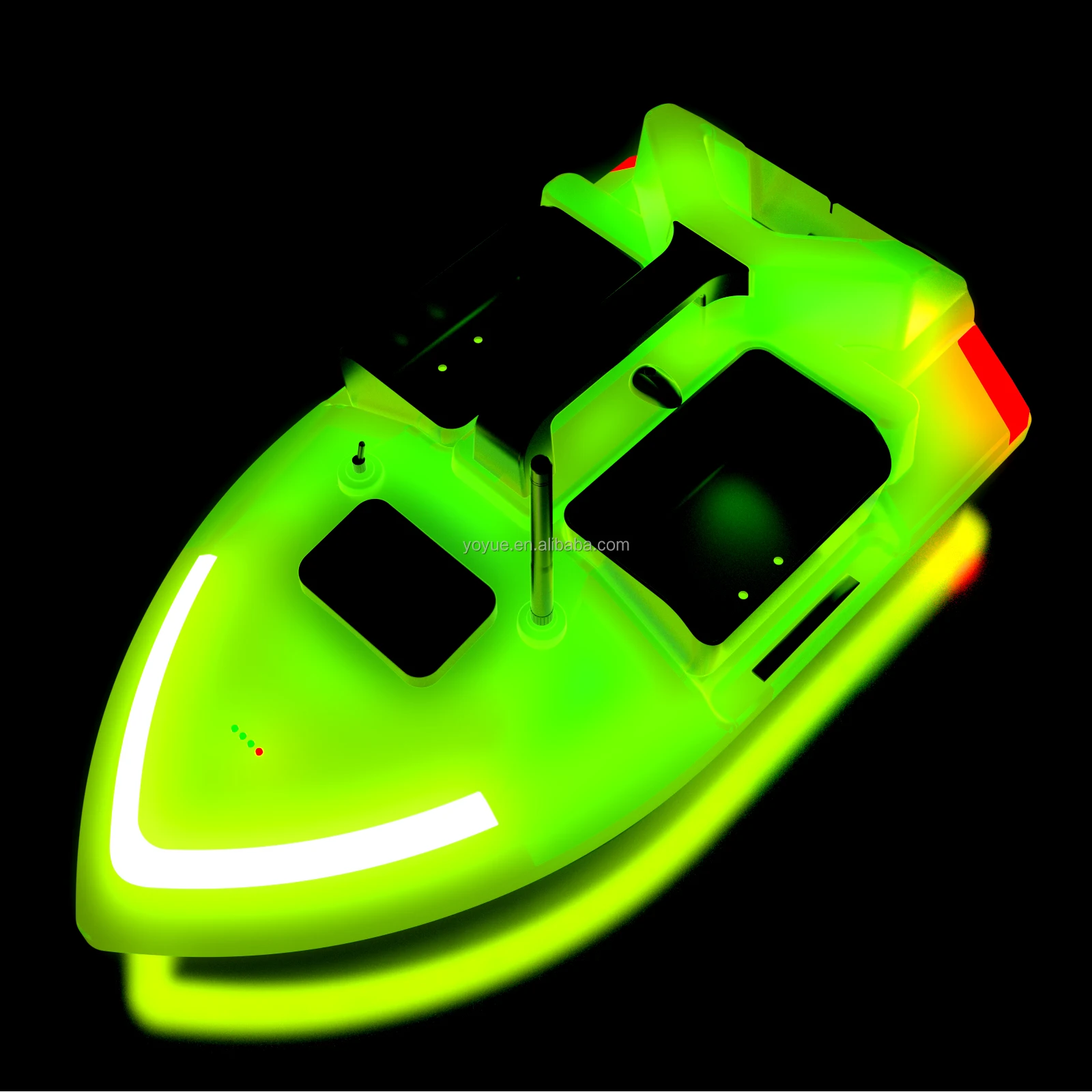 YJV020 GPS приманка лодка с автопилотом 500 м RC для ловли карпа 3 хоппера 40 точек фидера