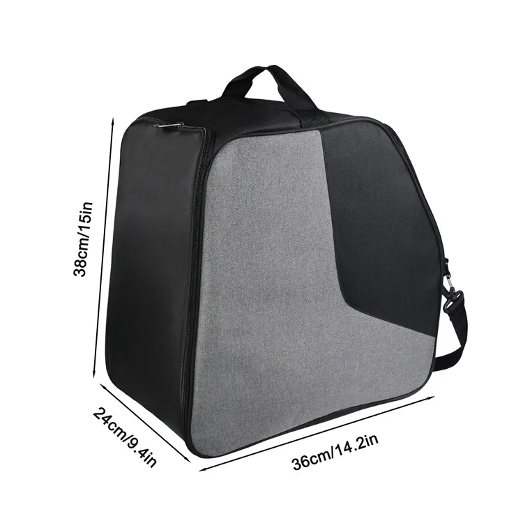 Durable Multi-pocket Portable Independent Shoe Compartment Design Large Capacity  Boots Snowboard Boots Bag