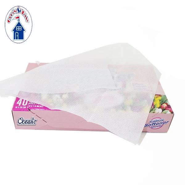 OEM factory price laundry shop products smell washing sheets fabric softener sheet
