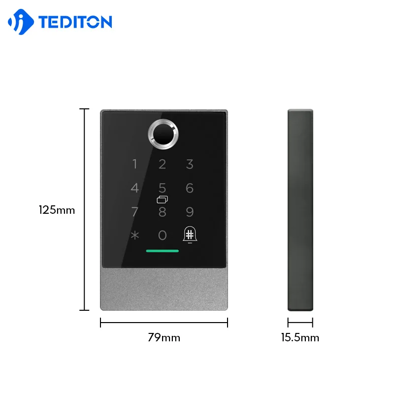 Waterproof Outdoor Wifi Remote Control Standalone Door Access Control Card with Keypad