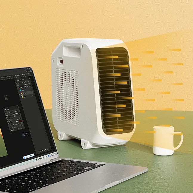 Trend product 2022 arrival fan heat portable heated fan small heater with heating and fan