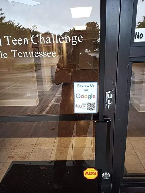 Pay with Crypto - QR Code and NFC Tag - Easily Programmable - Two-Sided Storefront Window Decal