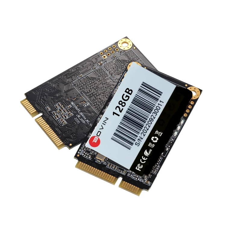 BOVIN msata Mini PCI-e express card SATAII MLC SSD 128GB mSATA half size ssd