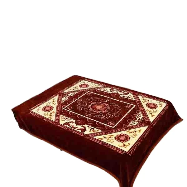middle east korea high quality one ply super soft surface warm raschel blankets