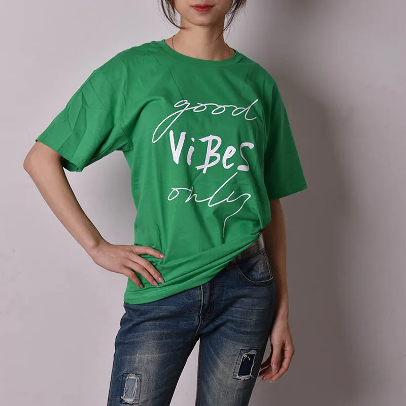 2022 Eaglestar Best Quality Custom Design Short Sleeve Cheap Polyester Cotton Blank Printed Promotional Women T Shirt