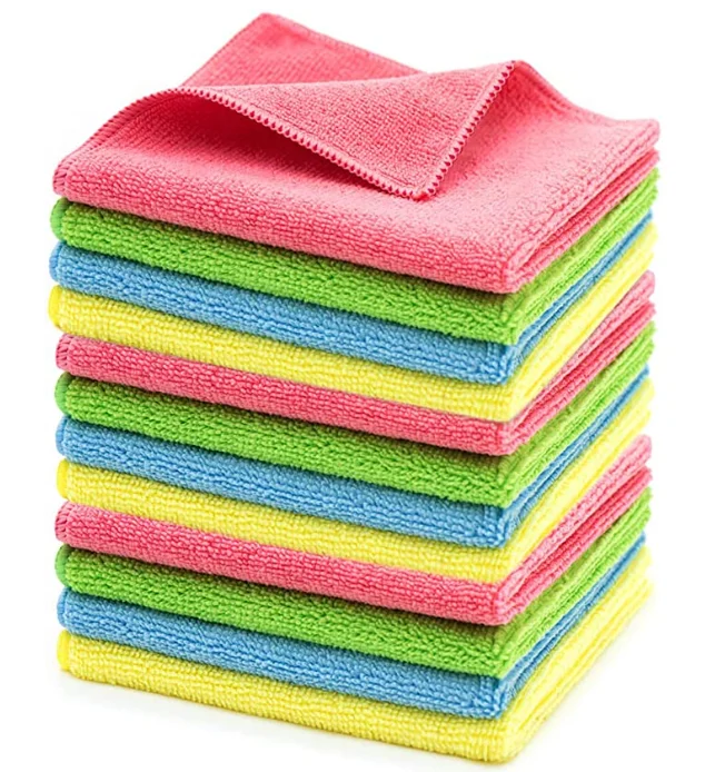 Attractive long and short terry microfiber towel