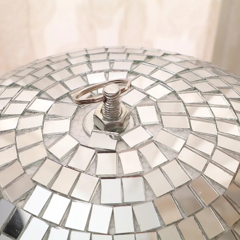 K&B New Arrival Hanging rgb Dj Party Light Crystal Magic Ball Disco Lights Silver Glass Disco Balls Christmas Decor