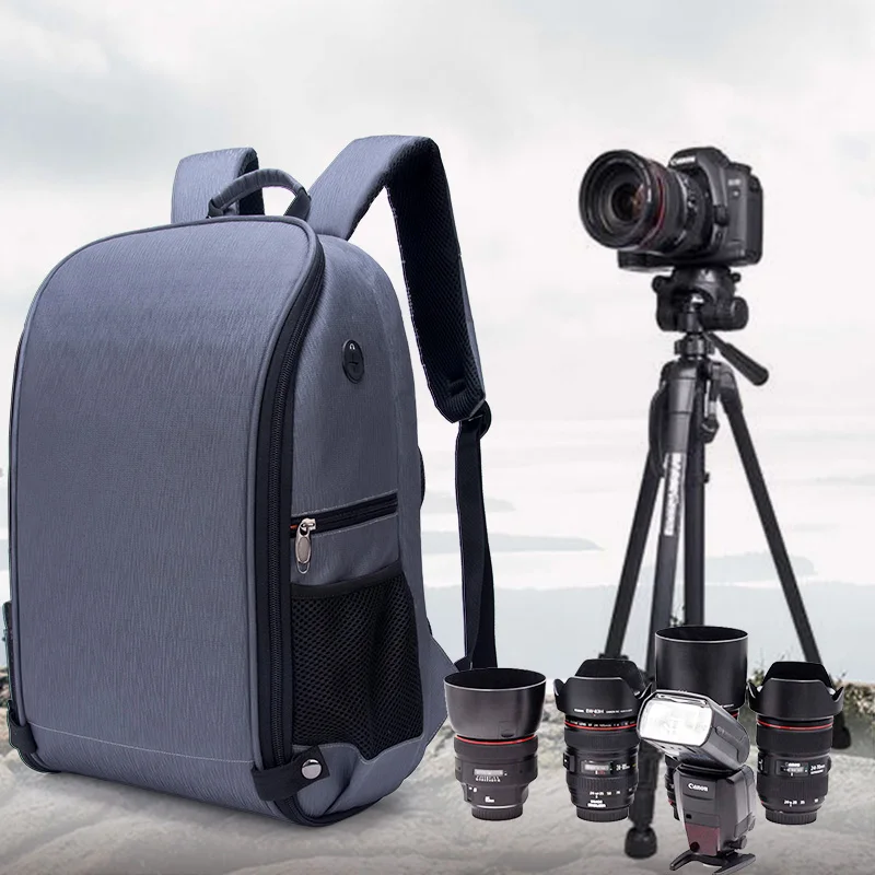 Рюкзак для камеры нового дизайна, профессиональная водонепроницаемая сумка для камеры, вместительный Многофункциональный рюкзак