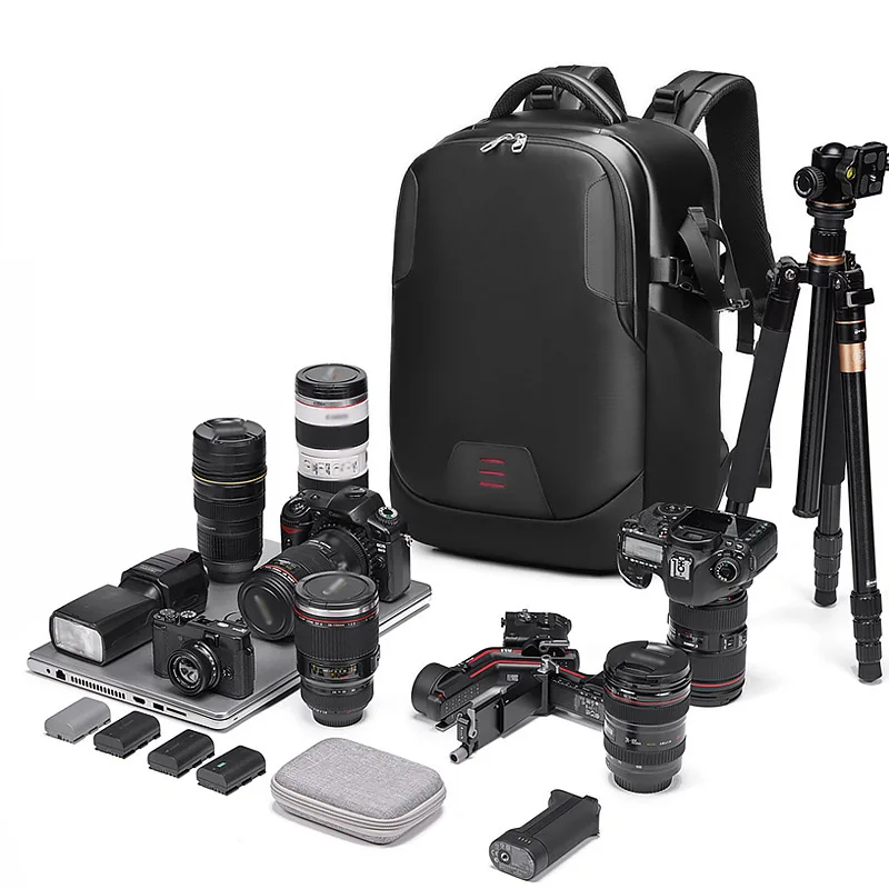 Nylon Travel Waterproof Large Custom SLR Video Bag Laptop Vintage Digital Dslr Camera Backpack for Photography
